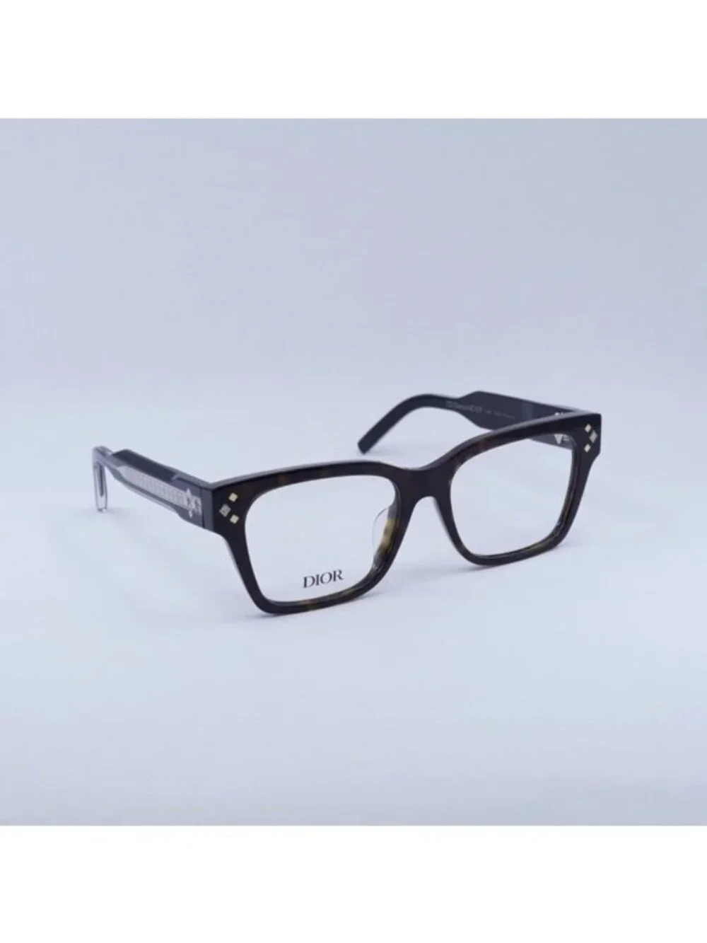 Dior CD DIAMONDO S1F 2000 Eyeglasses Havana 55mm Square Frame